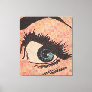 Toile Comic Roy Lichtenstein Style Blue Eye