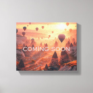 Toile Coming Soon Vacation Ladscape Print