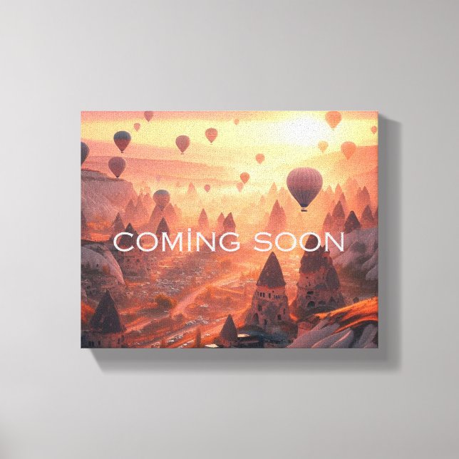 Toile Coming Soon Vacation Ladscape Print (Recto)