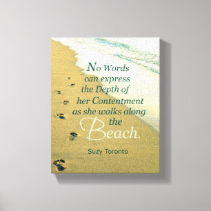 TOILE COMME ELLE MARCHE LE LONG DE LA PLAGE