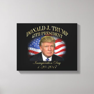 Toile Commémoration de l'investiture du président Donald