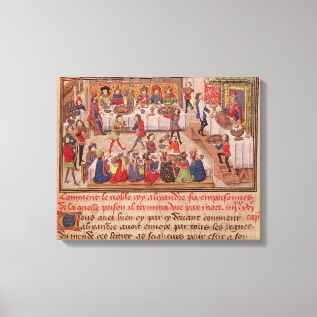 Toile Comment le roi Alexandre a été empoisonné (Recto)