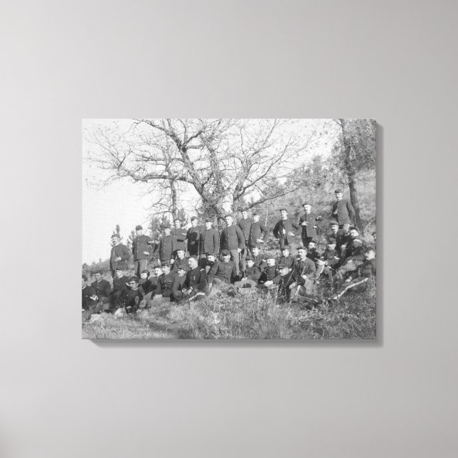 Toile Compagnie C, 3e infanterie américaine à Fort Meade (Recto)