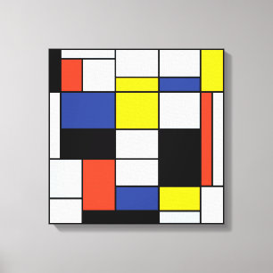 Toile Composition A de Piet Mondrian - Art Moderne Abstr