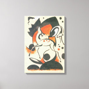 Toile Composition avec deux cerfs par Franz Marc