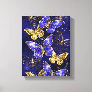 Toile Composition avec les papillons Sapphire