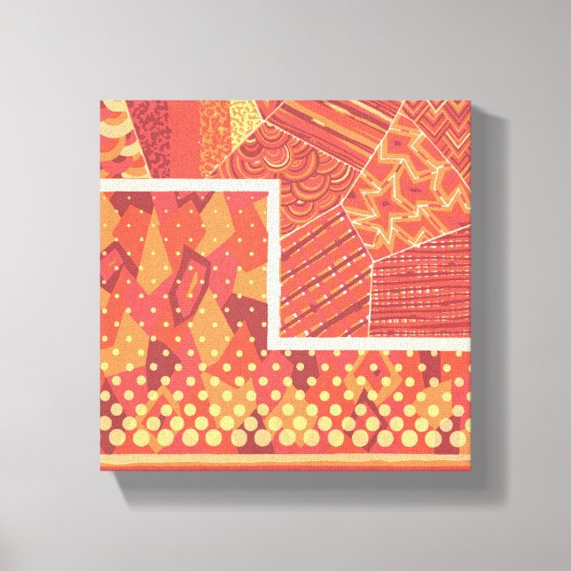 Toile Compositions de deux formes géométriques Art Canva (Recto)