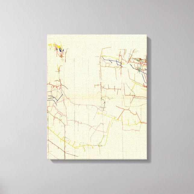 Toile Comstock Mine Maps Numéro V (Recto)