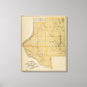 Toile Comtés de Grant, traversée, Minnesota