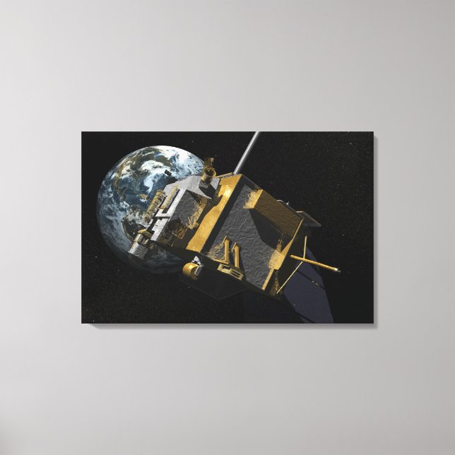 Toile Concept artistique de la reconnaissance lunaire Or (Recto)