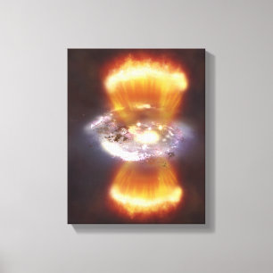 Toile Concept artistique d'une galaxie