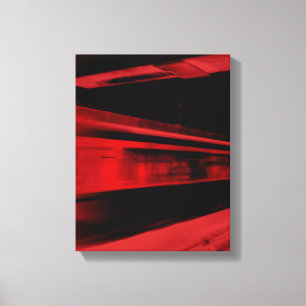 Toile Concept de mouvement moderne et cool en rouge et n