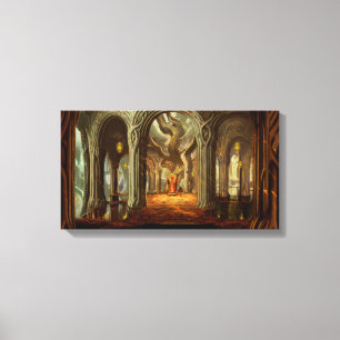 Toile Concept de pièce de trône de royaume de région