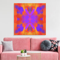 Conception de l'art graphique abstrait orange viol