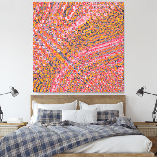 Toile Conception de paysage abstrait quantique