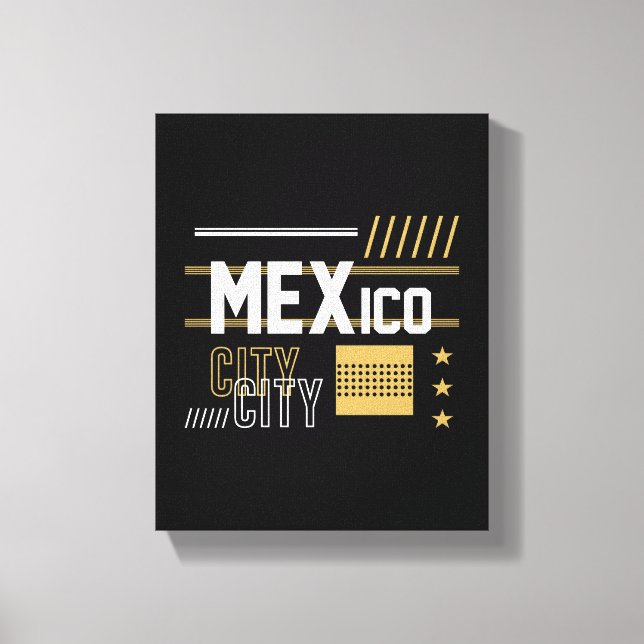 Toile Conception de typographie graphique moderne de Mex (Recto)