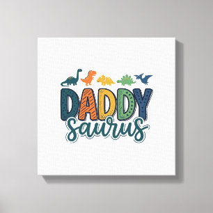 Toile Conception de vecteur de papa dinosaure mignon Dad