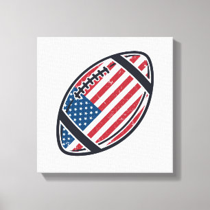 Toile Conception de vecteur vintage de football américai