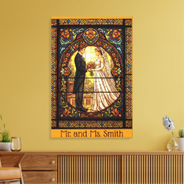 Toile Conception mariage en verre traditionnel