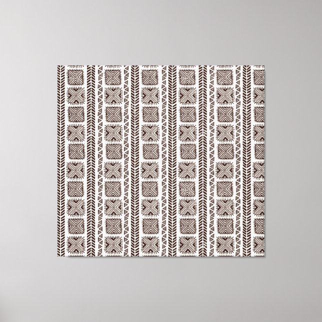Toile Conception Motif Tribale Ethnique sans couture (Recto)