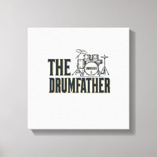 Toile Conception vectorielle de citation de batteur Drum