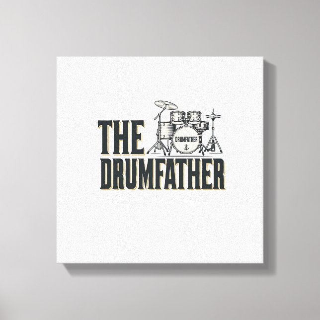 Toile Conception vectorielle de citation de batteur Drum (Recto)