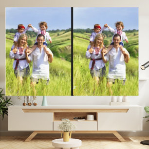 Toile Concevez votre propre personnalisée 2 Family Photo