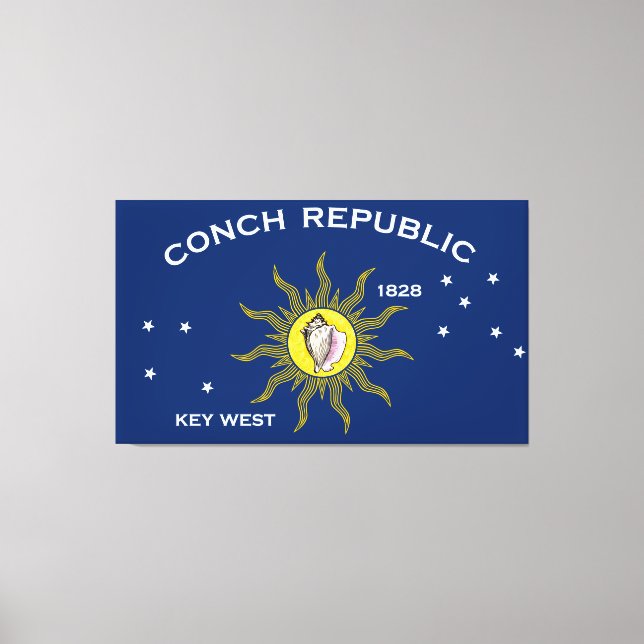Toile Conch Republic Flag (Recto)