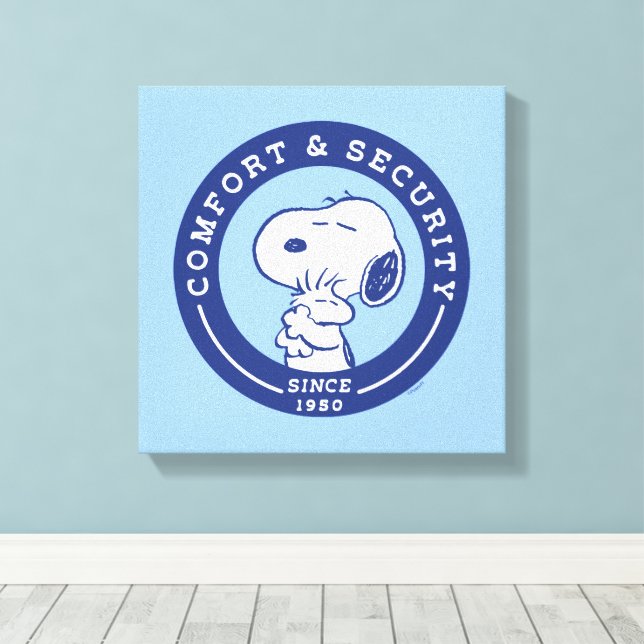 Toile Confort et sécurité | Snoopy & Woodstock Hug (Insitu (Plancher de Bois))