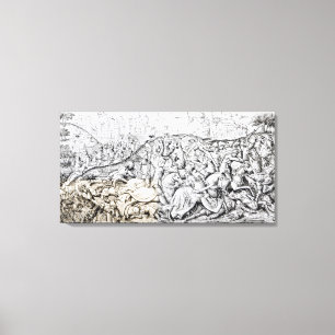 Toile Conquête de Jérusalem par Charlemagne
