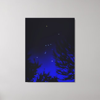 Toile Constellation d'Orion brillante avec Betelgeuse