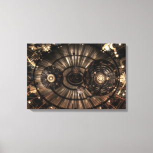 Toile Constellations Zodiac mécanique Steampunk