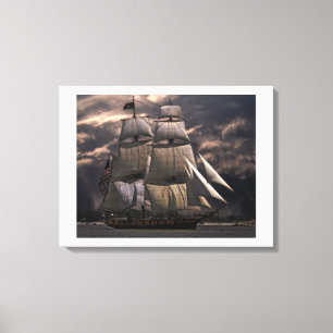 Toile Constitution américaine "Vieux Ironsides".