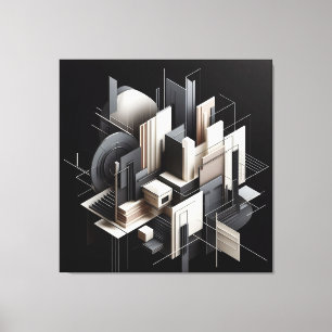 Toile Construction architecturale futuriste