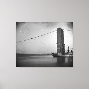 Toile Construction du pont Brooklyn Photographie