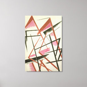 Toile Construction linéaire, vers 1921 (gouache sur papi