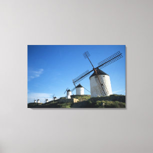 Toile Consuegra, La Mancha, Espagne, éoliennes 2