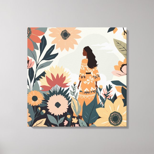 Toile Contemplation du jardin (Recto)