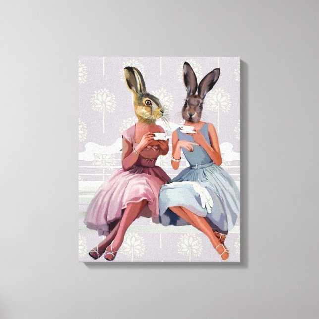 Toile Conversation de lapin (Recto)
