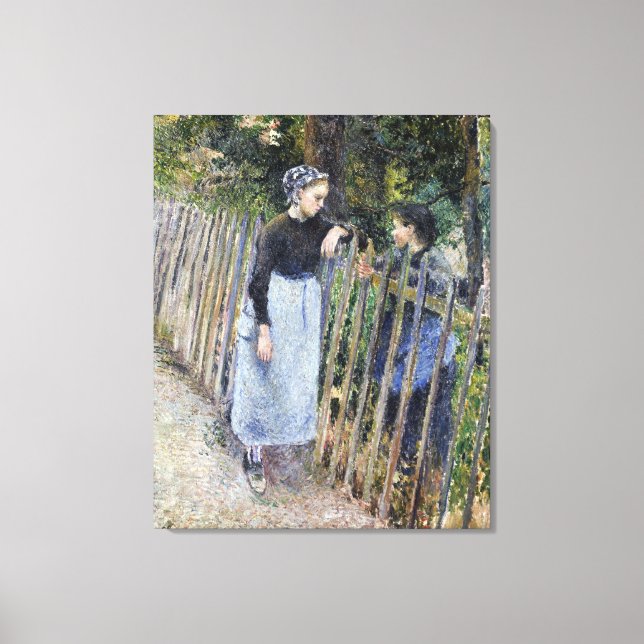 Toile Conversation vintage Camille Pissarro (Recto)