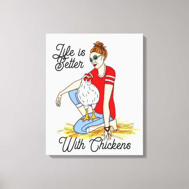 Toile Cool Chicks | Poster d'art de poulet (Recto)
