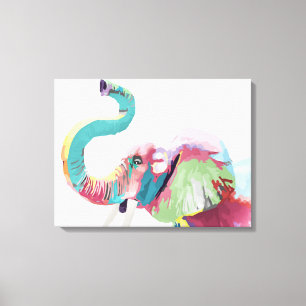 Toile Cool génial éléphant coloré et branché
