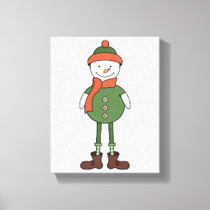 Toile Cool Snowman