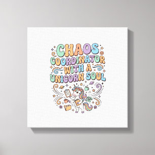 Toile Coordonnateur de chaos de licorne avec une âme de