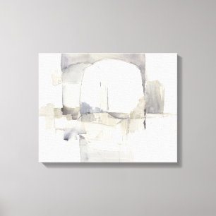 Toile Copie abstraite de gris de l'improvisation I