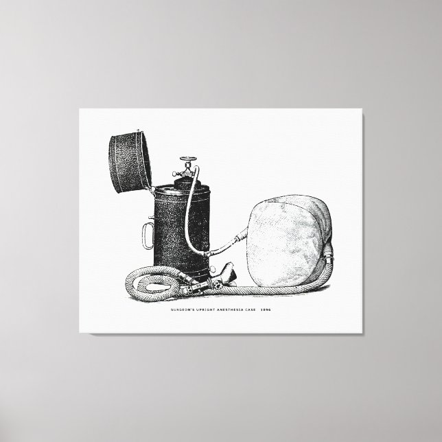 Toile Coque d'anesthésie dressée du chirurgien 1896 (Recto)