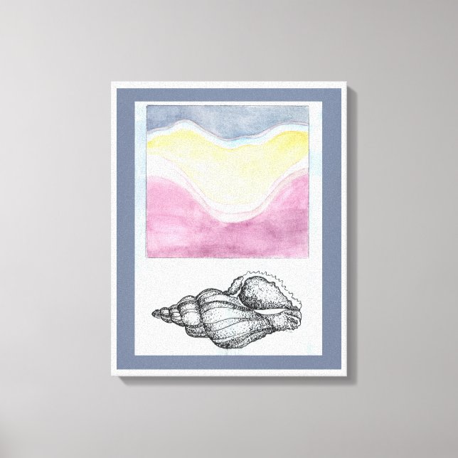 Toile Coquillage au bord de la mer (Recto)