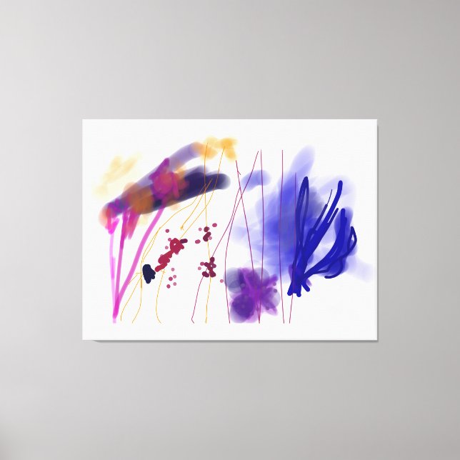 Toile Coral Reef Stretched Canvas Print (Recto)