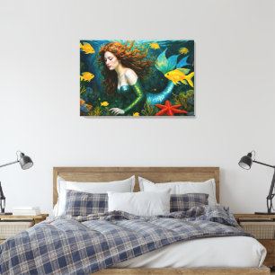 Toile "Coralyn" - Belle Sirène Mystique