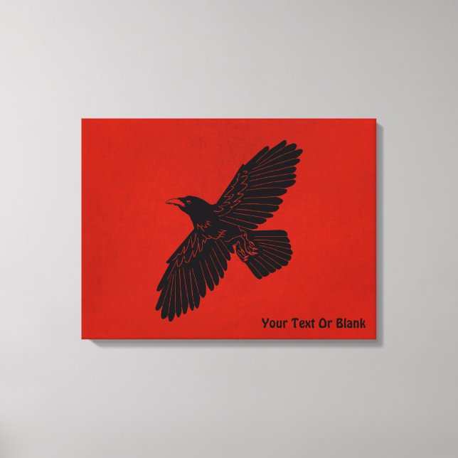 Toile Corbeau rouge (Recto)
